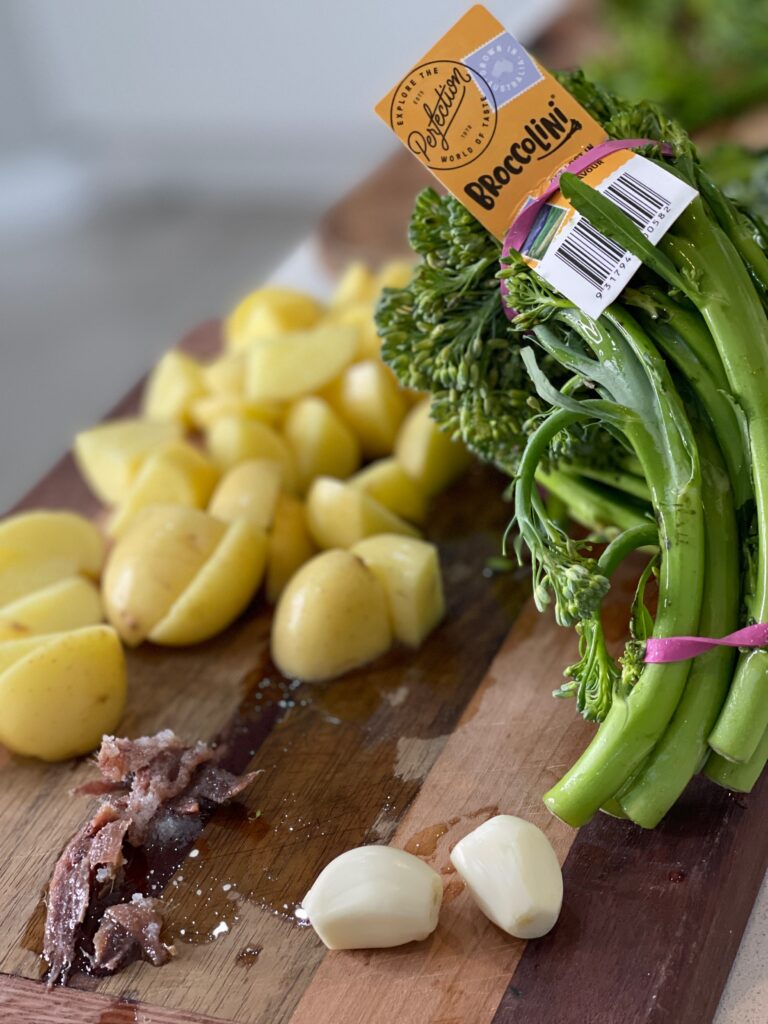 Broccolini & Potato Pasta Ingredients