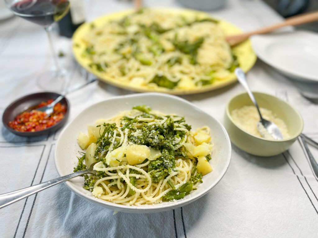 Twice Cooked Broccolini and Potato Pasta