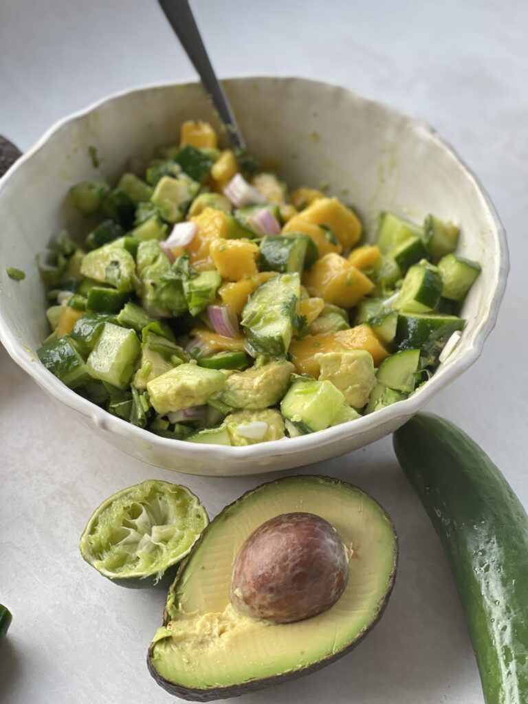 Mango Avocado & Cucumber Salad
